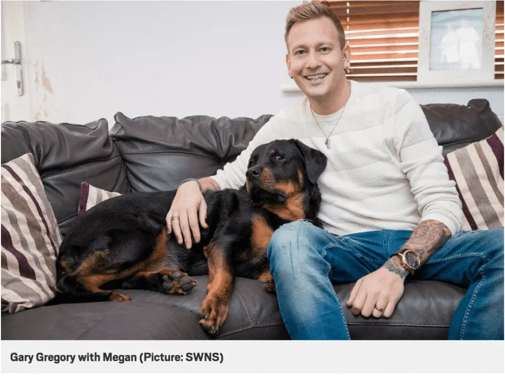 Hero rottweiler saves owner’s life after opening door for paramedics 1 rottweiler