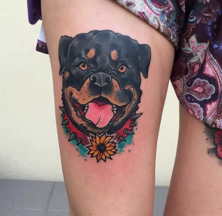 Rottweiler tattoo, tattoo