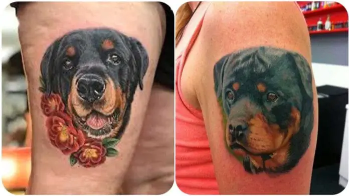Cutest Rottweiler Tattoo