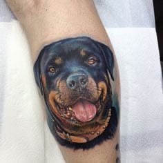 Cutest Rottweiler Tattoo