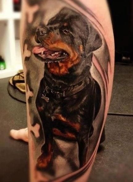 Cutest Rottweiler Tattoo