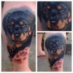 Cutest Rottweiler Tattoo 7