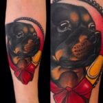 Cutest Rottweiler Tattoo 8
