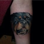 Cutest Rottweiler Tattoo 9