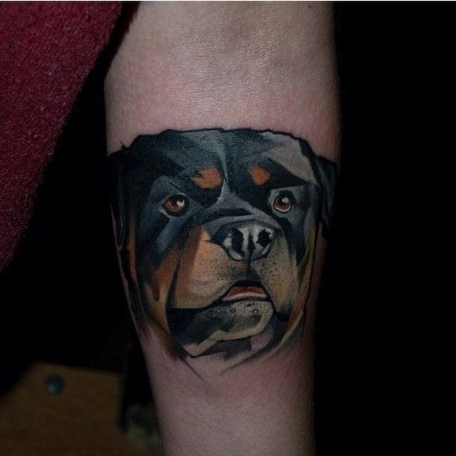 Cutest Rottweiler Tattoo