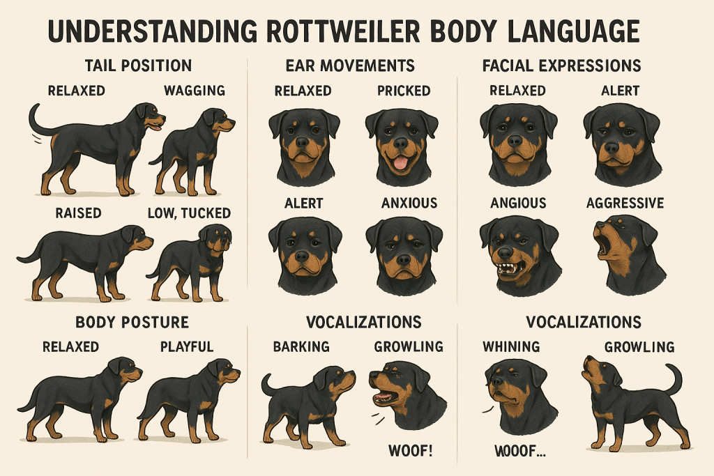 rottweiler body language