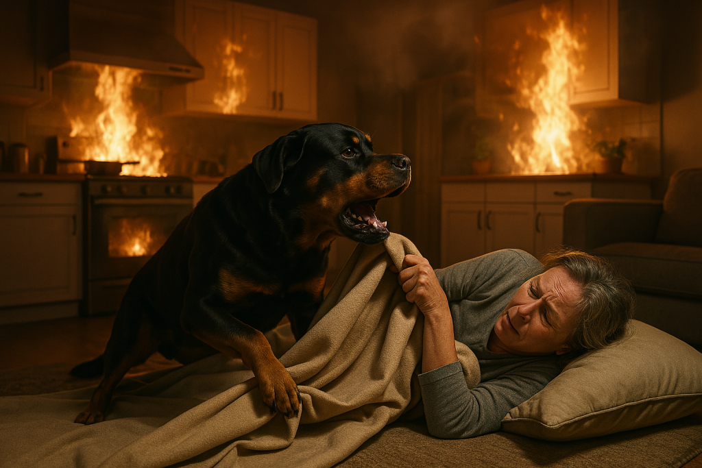 rottweiler Max the Fire Hero