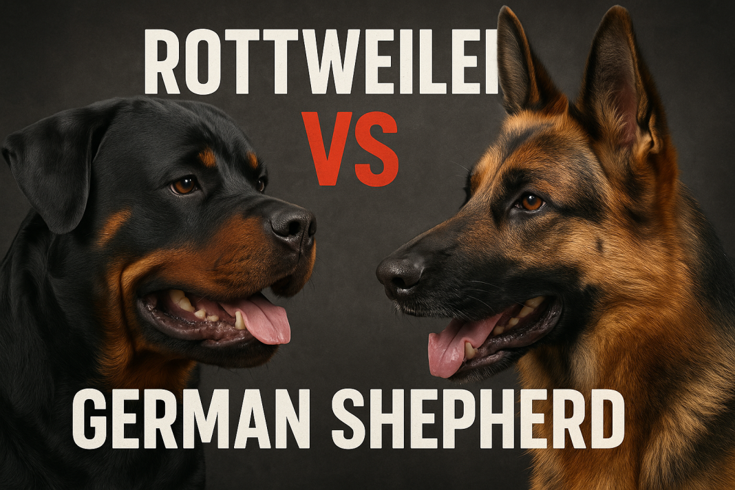 Rottweiler vs German Shepherd