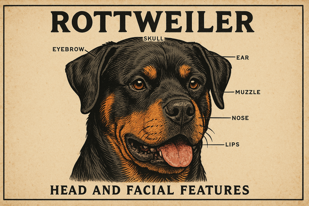 Rottweiler Head and Facial Features