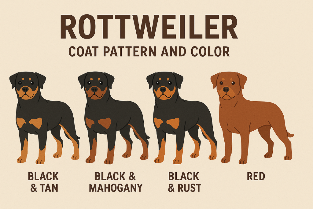 Rottweiler Coat Pattern and Color
